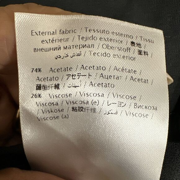 Valentino Spa Red Valentino Capri Pants Wide Leg  Sz 42 /6 US Black Quiet Luxury - Picture 9 of 16